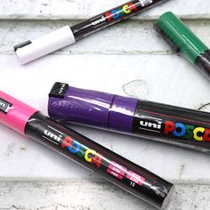 Posca Paint Marker Pens PC-5M Posca Paint Markers, Posca Paint Pens, Coloring Brush Pen, Drawing Accessories, Pastel Paper, Painting Accessories, Diy Art Projects