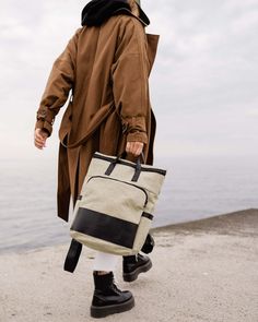 Backpack Linen Laptop Bag 15 Laptop Backpack Canvas | Etsy Neutral Bag, Urban Backpack, Photography Bags, Backpack Outfit, Trendy Backpacks, Rucksack Bag, Laptop Tote, Vegan Leather Tote, Chic Leather