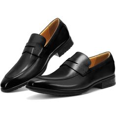 Classic Style Design: With A Classic Upper, These Oxfords Are Very Stylish, Perfect For Formal And Casual Wear, Perfect For Business, Parties Or Weddings. Standard Us Sizeusing Standard Us Size Makes These Oxford Dress Shoes Offer A Good Fit For You About This Item Upper: 100% Natural Genuine Calf Leather.Calfskin Has Certain Toughness And Wear Resistance Lining: Soft Calfskin Lining And Comfortable Insole For Everyday Walking Without Foot Pain. Perfect Gift: These Men's Dress Shoes Are Perfect Semi-formal Plain Toe Slip-on Dress Shoes, Black Moc Toe Leather Shoes For Business Casual, Fitted Black Wingtip Loafers, Black Moc Toe Leather Shoes For Office, Business Slip-on Dress Shoes With Plain Toe, Fitted Black Loafers With Brogue Detailing, Black Leather Shoes For Workwear, Fitted Moc Toe Dress Shoes For Business Casual, Black Leather Slip-on Shoes For Business