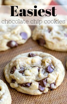 chocolate chip cookies with text overlay