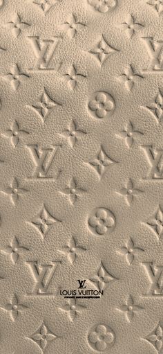 louis vuitton wallpaper with monogrammed letters and symbols on white leather