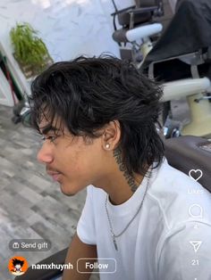 Mens Short Middle Part Haircut, Wolf Cut Middle Part Men, Mid Length Masculine Hair, Mid Length Men’s Haircut, Mens Curtains Hairstyle Long, Masculine Haircuts For Straight Hair, Mens Haircut Layers, Men Layered Haircut Guys Long Hair, Men Mid Length Haircut