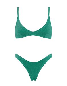 MAIA - JADED SPARKLE #available #collection:-new-arrivals #collection:-sets Triangl Swim, Swimwear Green, Swimsuit Inspo, Triangle Swimsuit, Summer Swimwear