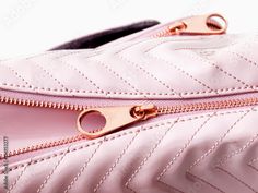 Stock Image: Luxury pink leather detail handbag with metal lock zipper closeup Luxury Pink Satchel With Removable Pouch, Luxury Pink Bag With Removable Pouch, Leather Detail, Pink Leather, Adobe Stock, Zip Around Wallet, Close Up, Stock Images, Stock Photos