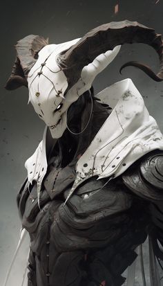 an image of a demon with horns on his head