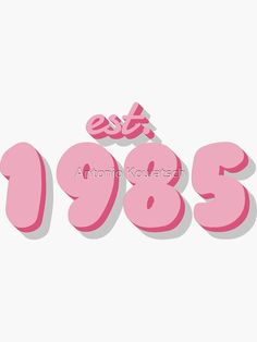 A personalized girly Sticker for people who were born in the year 1985. Made In 1997 Sticker, 31 Birthday Quotes For Her, Birthday Quotes For Love, 31st Birthday Quotes, 1997 Birthday, Custom Beer Pong Tables, Mobile Stickers, Birthday Quotes For Daughter, Birthday Ideas For Her