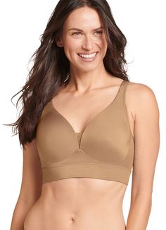 PRICES MAY VARY. Style 2998 Wire-free bra cups and full coverage Adjustable straps with hook and eye back closure Breathable cups for all day comfort Body: 83% nylon/17% spandex; Cup Lining: 100% polyester If it's true that your outfit is only as comfortable as what you put on underneath, the Jockey Forever Fit V-Neck Molded Cup Bra is a must-have. The soft, stretchy fabric fits you like a second skin, while the lined, molded cups offer you plenty of lift and support. Adjustable straps help ensu Cheap Classic Intimates, Affordable Elegant Full Cup Bra, Affordable Full Cup Beige Intimates, Affordable Underwire Feminine Bra, Cheap Stretch Full Cup Bra, Bra Size 38 H, Bra Measurements, Plus Size Sleepwear, Unlined Bra