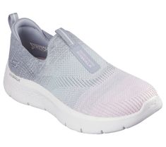 Step-in to convenient walking comfort and cushioning wearing Skechers GO WALK Flex - Cali Sunset. This laceless sporty style features an ombre Stretch Fit engineered knit upper, Skechers Air-Cooled Goga Mat insole, lightweight ULTRA GO cushioning, and a super flexible midsole. | Skechers Women's GO WALK Flex - Cali Sunset Slip-On Shoes | Medium Width | Skechers Air-Cooled Goga Mat breathable insole with high-rebound cushioning | Lightweight, responsive ULTRA GO cushioning | Stretch Fit design fo Comfortable Walking Shoes With Air Cushioning, Comfortable Slip-on Sneakers With Gel Cushioning, Slip-on Walking Shoes With Gel Cushioning For Light Sports, Slip-on Walking Shoes With Gel Cushioning For Light Exercise, Comfortable Slip-on Running Shoes With Air Cushioning, Comfortable Slip-on Running Shoes For Light Exercise, Cali Sunset, Skechers Go Walk, Shoe Image