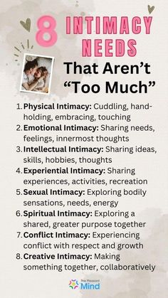 8 intimacy needs that aren't "too much" Forms Of Intimacy, Dating Relationship Advice