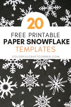 paper snowflake templates Best Paper Snowflake Patterns, Snow Flake Paper Pattern, How To Make Simple Snowflakes Out Of Paper, Snowflake Patterns To Cut Out, Fun Snowflake Patterns, Cut Out Snowflakes Easy Kids, Simple Snowflake Cutout, Folding Snowflakes How To, Snowman Snowflake Template