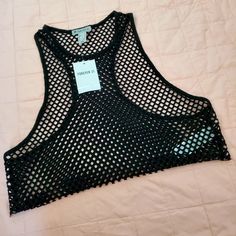 Nwt Forever21 Crop Top Size Medium Black New, Not Used. Goes Well With With Some Work Out Outfit Sports Bra And Some Shorts! Casual Mesh Crop Top For Summer, Casual Mesh Sleeveless Crop Top, Casual Sleeveless Mesh Crop Top, Summer Black Mesh Crop Top, Black Mesh Crop Top For Summer, Stretch Summer Crop Top For Night Out, Stretch Crop Top For Summer Night Out, Stretch Crop Top For Night Out, Casual Mesh Crop Top For Party