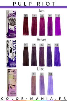 Ombre Wavy Hair, Stacked Bob Hairstyles, Vivid Hair Color, Hair Color Chart, Lilac Hair