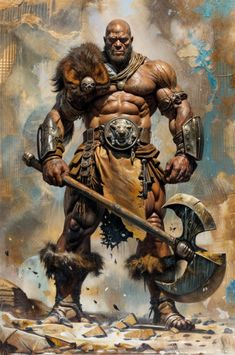 Iron Jawz, Barbarian Warrior, Military Pictures, Character Poses, Dark Ages, Fantasy Illustration, Dnd Characters, Drawing Techniques