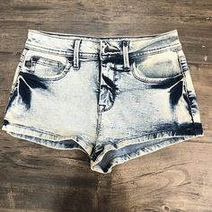 Acid Wash 5-Pocket Jean Shorts Inseam 1.5” Waist 26” Washed Jean Shorts, Acid Wash Jeans, Pocket Jeans, Acid Wash, Sneak Peek, Jean Shorts, Color Blue, Womens Shorts, Women Shopping