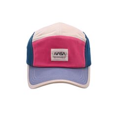 Sporty Multicolor Baseball Cap, Retro 5-panel Baseball Cap For Sports, Multicolor 5-panel Trucker Hat For Outdoor, Pink Flat Bill Baseball Cap For Outdoor, Multicolor Flat Bill Baseball Cap For Outdoor, Sporty Pink Hat For Outdoor, Pink 5-panel Snapback Hat For Streetwear, Pink 5-panel Sports Hat, Camp Hat