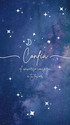 the cover for an album with stars in the sky and words written on it that say,