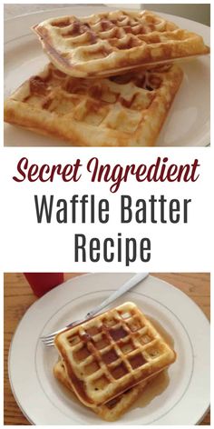 the most delicious waffle batter recipe