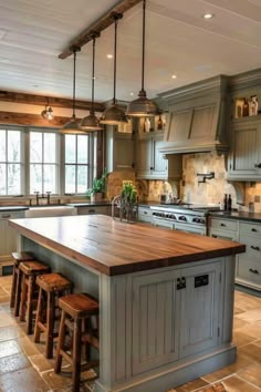 Upgrade Your Island: Farmhouse Kitchen Island Ideas - Quiet Minimal Kitchen Layout Plans With Pantry, Farm Style Kitchen Island Ideas, Dream Kitchen With Island, U Shaped Island With Seating, Farmhouse Kitchen With Large Island, Entertainment Kitchen Island, Diy Kitchen Island Remodel, Farmhouse Style Kitchen Island, Dining Table Island Combo