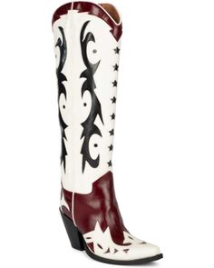 JEFFREY CAMPBELL WOMEN'S STARWOOD TALL WESTERN BOOTS Tall Western Boots, Ariat Womens Boots, Tall Western Boot, Ostrich Legs, Womens Cowgirl Boots, Western Shoes, Leather Western Boots, Western Booties, Star Design