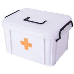 Empty, plastic first aid kit is small enough to take with you or keep in your car, boat or work vehicle. It seals closed to keep out moisture and dust. Includes removable organizer tray with small compartments. Fill with the most needed first aid supplies to keep you, your family, and friends safe. First Aid Kit Storage, Box With Handle, Emergency Preparedness Kit, Survival Quotes, Travel Car, Survival Shelter, Medical Kit, Emergency Supplies, First Aid Supplies