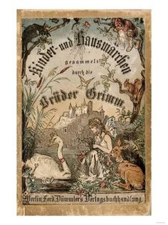 an old book cover with fairy and other characters