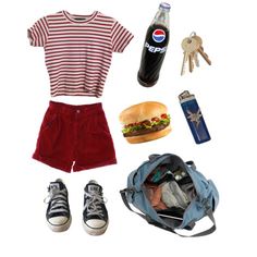 Untitled #178 by sborshevsky on Polyvore featuring Converse Otdd Outfit, Outfit Converse, Odd Fashion, Nerdy Outfits, Female Outfits, Mood Clothes, Outfit Png