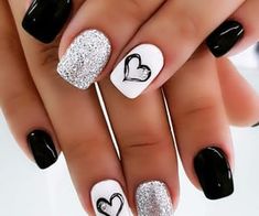 Winter Nails Acrylic, Cute Gel Nails, Short Acrylic Nails Designs