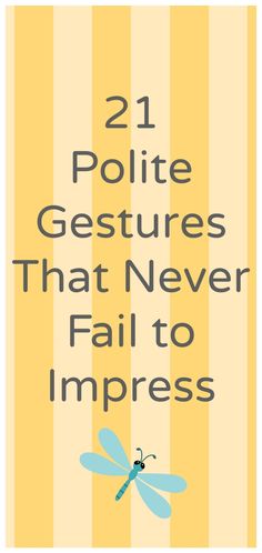 the cover of 21 polite gestures that never fail to impress