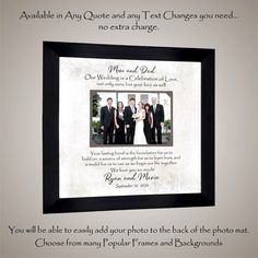 a wedding photo frame with the words, you'll be able to add your photos