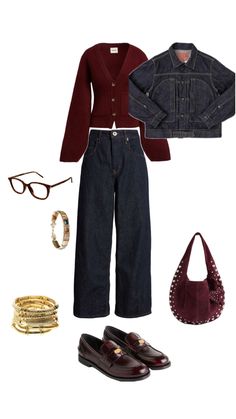 Academia Aesthetic Outfit, Fashion Design Books, Outfit Korean Style, Burgundy Outfit, Style Inspiration Casual, Autumn Fits, Fashion Illustration Dresses, Outfit Inspo Fall, Fashion Lookbook