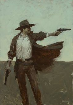 Chris Rahn, Cowboy Painting, Weird West, Cowboy Outfit, Western Artwork, Wild West Cowboys, Arte Peculiar, The Lone Ranger, West Art