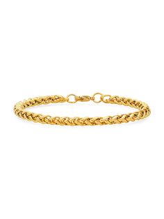 18K Gold Plated Stainless Steel Wheat Chain Bracelet Gold Wheat Chain Bracelet Gift, Gold Wheat Chain Bracelet As Gift, Gold Wheat Chain Bracelets As Gift, Yellow Gold Stainless Steel Chain Link Bracelet, Yellow Gold Stainless Steel Bracelet With Box Chain, Yellow Gold Bracelets With Wheat Chain As A Gift, Classic Gold Bracelets With Wheat Chain, Classic Gold Chain Bracelet With Wheat Chain, Stainless Steel Yellow Gold Chain Bracelet