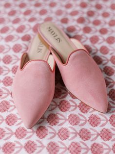 Styling Mules, Rose Piping, Coffee On The Porch, How To Pipe Roses, Pink Suede Shoes, Pink Mules, Houston Wedding Photographer, Suede Mules, Shoe Inspiration