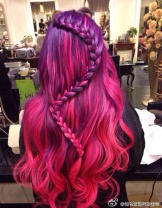 Crazy Hairstyles, Evening Hairstyles, Cute Hair Colors, Hair Color Chart, Bright Hair, Mermaid Hair