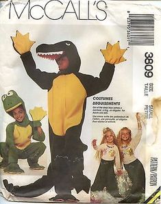 children's dinosaur costume with yellow and black colors