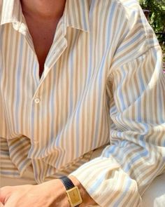 Button Up Shirt Aesthetic, Dress Shirt Outfit, Old Money Dress, Your Name Aesthetic, Summer Mens Fashion, Light Spring Color Palette, Summer Fashion Men, Old Money Lifestyle, Name Aesthetic