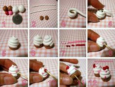 how to make cupcakes with icing and candy on the top step by step