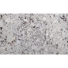 a white marble counter top with black and grey speckles on the bottom half