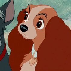 lady and the tramp from disney's animated movie