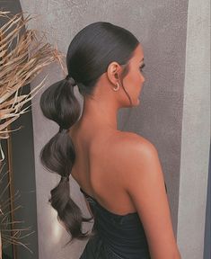 Beautiful Ponytail Hairstyles, Beautiful Ponytail, Simple Braids, Elegant Ponytail, Bubble Ponytail, Peinados Fáciles Para Cabello Corto, Ponytail Styles, Formal Hairstyles, Wedding Hair And Makeup