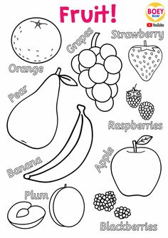 Activities To Teach Fruits, Veggie Preschool Craft, Fruit Vs Vegetable Activity, Fruit And Veggie Activities Preschool, Fruits And Vegetables Preschool Activity, Fruit Worksheets For Kindergarten, Fruits Colouring Pages For Kids, Colouring Activities For Kids Preschool, Fruits And Veggies Activities Preschool