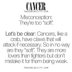 Zodiac Cancer Misconceptions. For more info on all the zodiac signs, click here. Typewriter Series, Lovers Quotes, 10th Quotes, Star Sign, Moon Child, A Quote