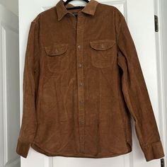 Nwt!!! J Crew Brand Men’s, Size Large, Corduroy Button Up Shirt With Double Breasted Pockets. Classic Fit. Brown Button-up Shirt With Corduroy Collar, Brown Corduroy Collar Button-up Top, Brown Button-up Tops With Corduroy Collar, Classic Button-up Corduroy Tops, Classic Corduroy Top With Button Closure, Classic Corduroy Shirt With Button Closure, Corduroy Shirt, Crew Shirt, Casual Shirts For Men