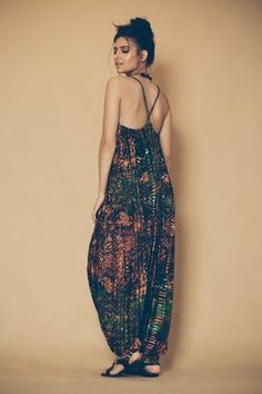 Bohemian Style Clothing, Estilo Hippie, Hippie Style Clothing, Cotton Jumpsuit, Jumpsuit Fashion, Bohemian Clothes