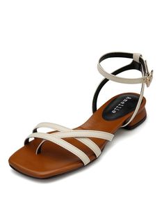 Editor's NotesSimple yet trendy daily sandals are stylish and easy to style- Simple design strap sandals- Adjustable ankle strap- Toe string- Square toe- Kitten heelsMeasuremets(in.)- Size: KR220(US5) - KR255(US8.5)- Heel height: 0.8in.- Fits true to the sizeComposition & Care- Cowhide- Lining: Synthetic leather- Do not wash- Avoid moisture- Partial clean with a leather cleanerDesigner- Made in Korea- by Amellie Summer Slingback Sandals With Penny Strap And Ankle Strap, Summer Penny Strap Slingback Sandals With Ankle Strap, Summer Sandals With Penny Strap And Low Heel, Open Toe Sandals With Penny Strap For Summer, Summer Open Toe Slingback Sandals With Penny Strap, Summer Ankle Strap Sandals With Penny Strap, Block Heel Sandals With Penny Strap For Summer, Summer Block Heel Sandals With Penny Strap, Summer Sandals With Penny Strap And Block Heel