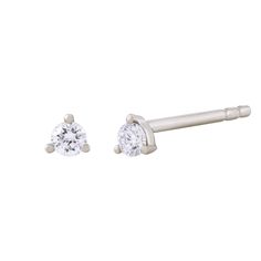 A classic diamond stud in small proportions, perfect for layering with additional piercings or on their own for timeless sparkle. Diamond Studs Earrings, Contour Wedding Band, Jewelry Education, Traditional Diamond, Dangle Necklaces, Bridal Bands, Studs Earrings, Diamond Stud Earrings, Diamond Stud