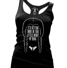 Make a bold statement with this stylish punk rock-inspired women's racer back tank top. featuring a unique design with the phrase "getting dark in this little heart", this tank top is perfect for expressing your unique style. get yours today! Punk Summer, Punk Style Women, Stylish Tank Tops, Women Lipstick, Punk Inspiration, Heart Women, Women's Tank Tops, Summer Tank Tops, Punk Style