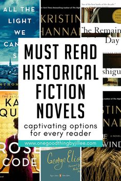 books with the title must read historical fiction novels for every reader