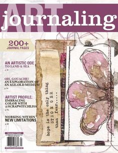 the front cover of an art journal