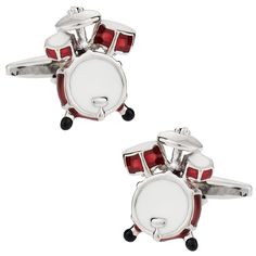 PRICES MAY VARY. QUALITY CUFFLINKS FOR MEN: Drum Kit Cufflinks for Men party/holiday for Music Jazz Drum Fans THE PERFECT SET: Excellent for weddings, formal, business attire and an overall polished shirt finish look, best gifts for men, grooms, father, boss, boyfriend, husband. THOUGHTFUL GIFT: For weddings, anniversaries, birthdays, special occasions, business partnerships, Christmas, etc. HARD-SIDED GIFT BOX: Each set comes in a sleek clamshell box that snaps shut and is ready for gift giving Metal Briefcase, Formal Business Attire, Tuxedo Studs, Watch Storage, Drum Kit, Cufflink Set, Best Gifts For Men, Drum Kits, Formal Business